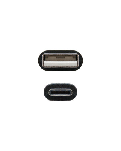 Nanocable Cable USB 2.0 3A Tipo USB-C/M-A/M 1 M