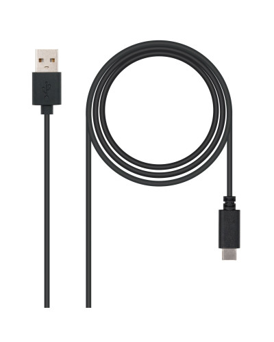 Nanocable Cable USB 2.0 3A Tipo USB-C/M-A/M 2 M