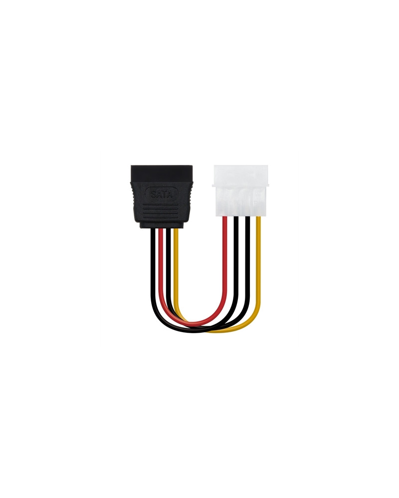 Nanocable Cable SATA, Molex M-SATA/H, 16cm