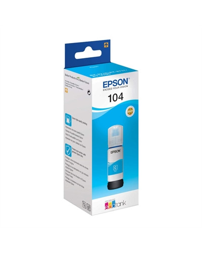 Epson Botella Tinta Ecotank 104 Cyan
