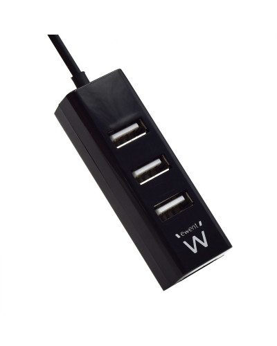 Ewent EW1123 MINI-HUB USB 4 Puertos Negro