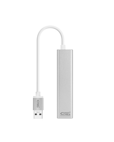 Nanocable Conversor USB 3.0 Ethernet + 3xUSB 3.0