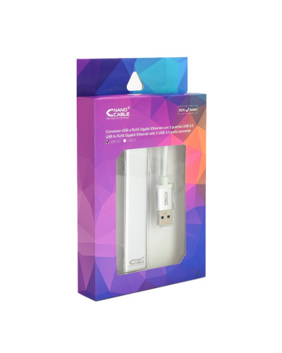 Nanocable Conversor USB 3.0 Ethernet + 3xUSB 3.0