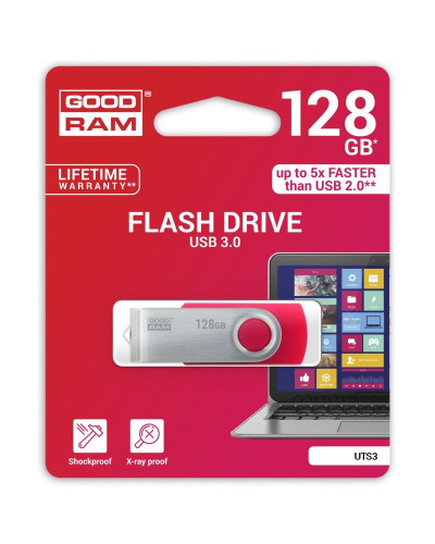 Goodram UTS3 Lápiz USB 128GB USB 3.0 Rojo