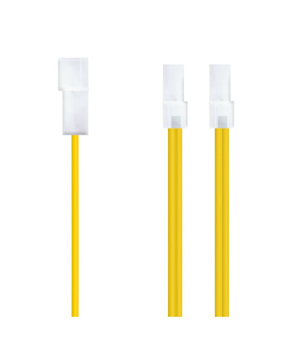 Nanocable Cable Alimentación 1 molex M a 2 molex H