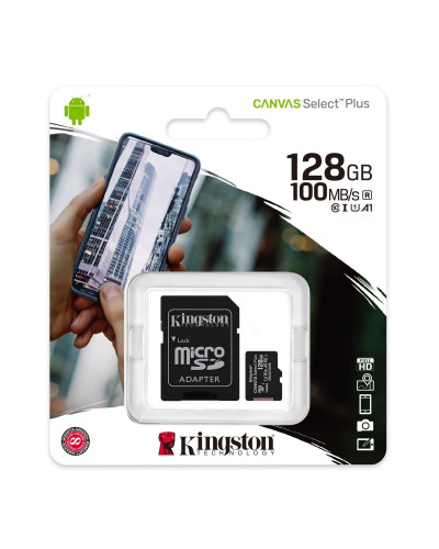 Kingston SDCS2/128GB microSD XC clase 10 128GB c/a