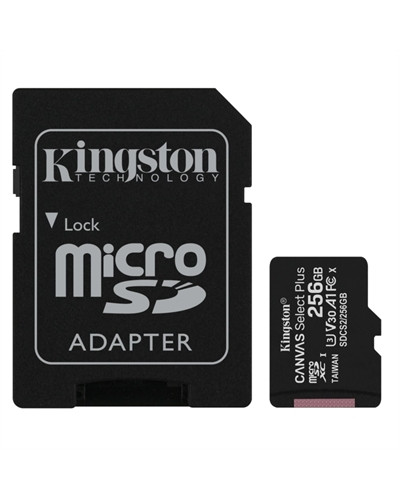 Kingston SDCS2/256GB microSD XC clase 10 256GB c/a