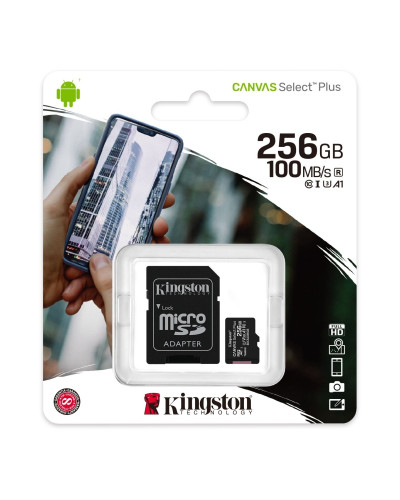 Kingston SDCS2/256GB microSD XC clase 10 256GB c/a
