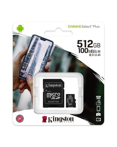 Kingston SDCS2/512GB microSD XC clase 10 512GB c/a