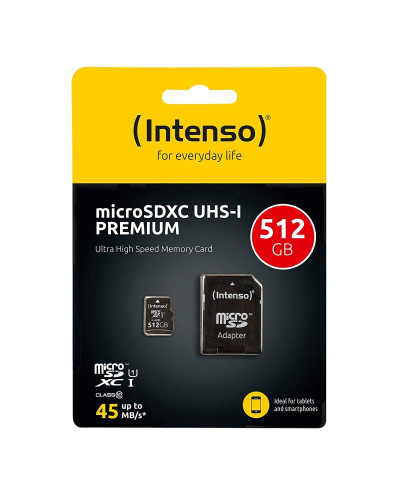 Intenso 3423493 Micro SD UHS-I Premium 512G c/adap