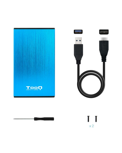 Tooq TQE-2527BL Caja HDD 2.5" USB 3.1 Gen1/USB 3.0