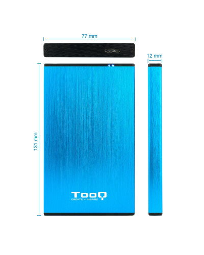 Tooq TQE-2527BL Caja HDD 2.5" USB 3.1 Gen1/USB 3.0
