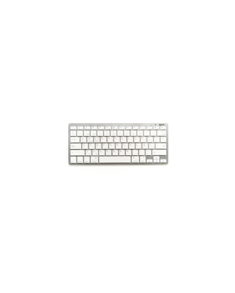 iggual Teclado Bluetooth Slim TKL-BT plata