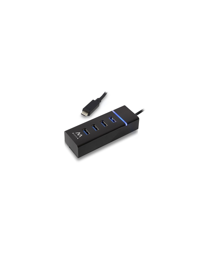 Ewent E1137 HUB USB TIPO C 4 PUEROS USB 3.1