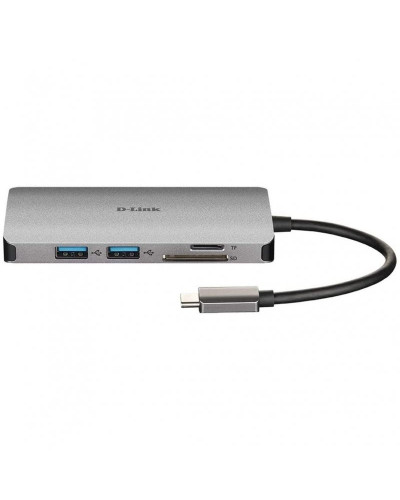 D-Link DUB-M810 Hub USB-C 8 en 1 HDMI/Eth/CardRead