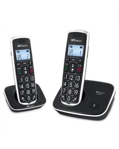 SPC 7609N Telefono DECT COMFORT KAISER DUO Negro