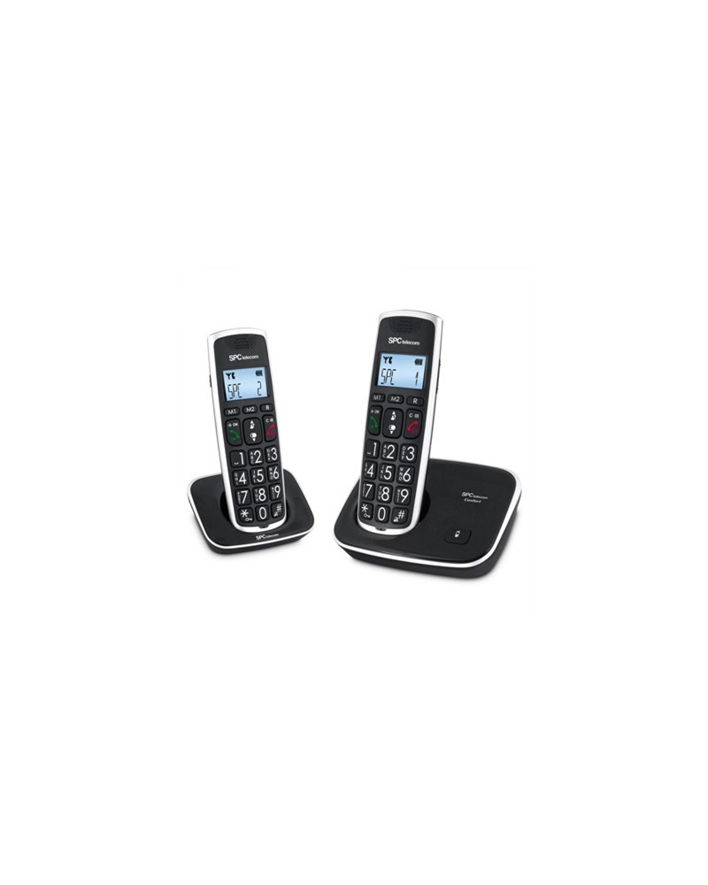 SPC 7609N Telefono DECT COMFORT KAISER DUO Negro