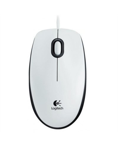 Logitech B100 Ratón Blanco OEM