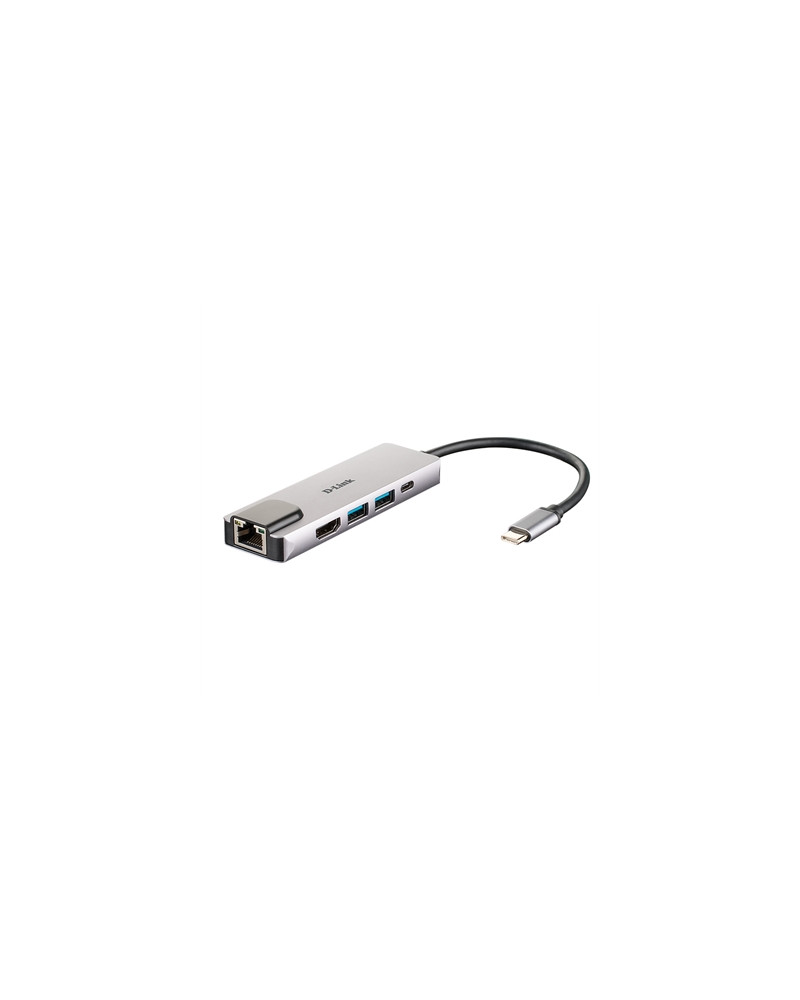 D-Link DUB-M520 Hub USB-C HDMI/2USB 3.0/USB-C/Ethe