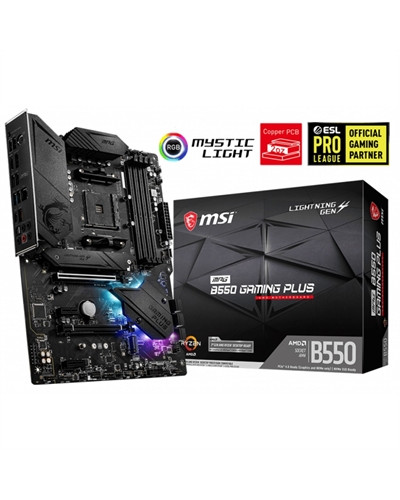 MSI Placa Base MPG B550 GAMING PLUS ATX AM4