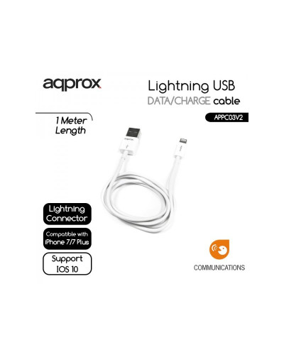 approx APPC03V2 Cable de datos/carga LIGHTNING/USB