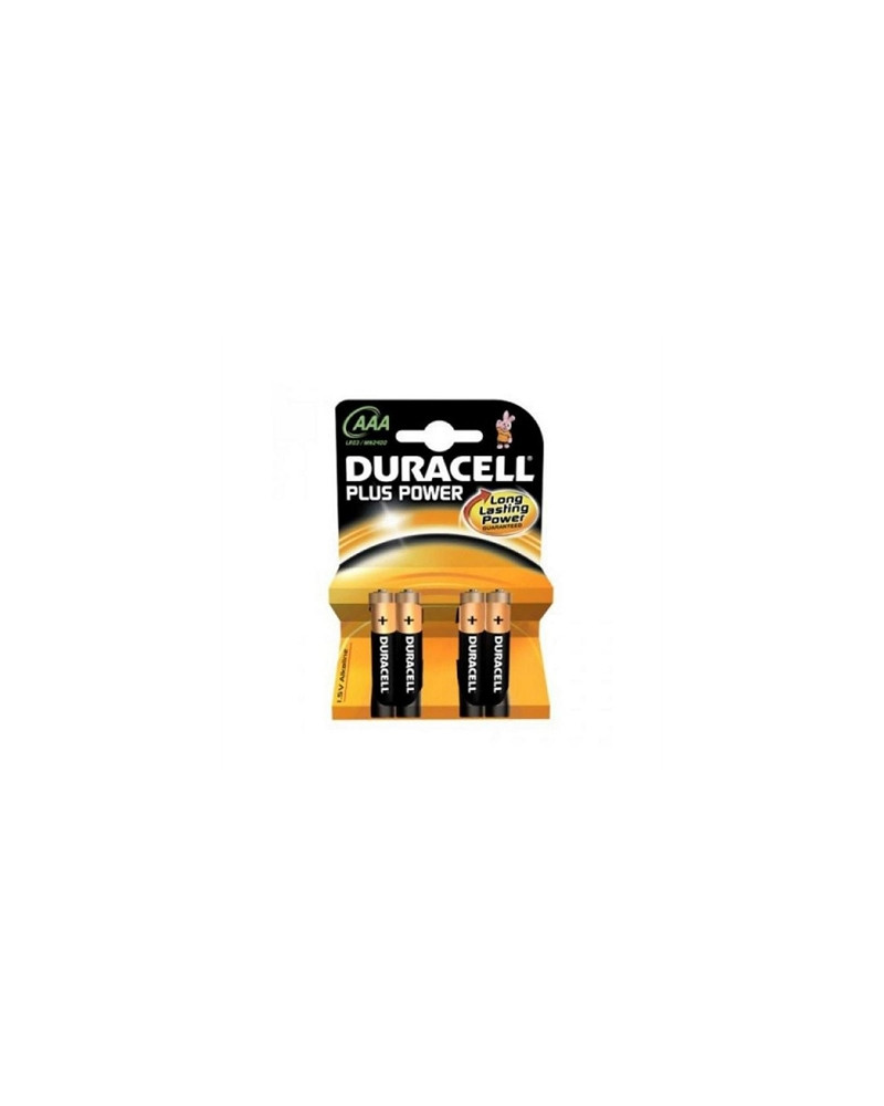 Duracell Pila Alcalina Plus Power LR3 AAA Pack-4