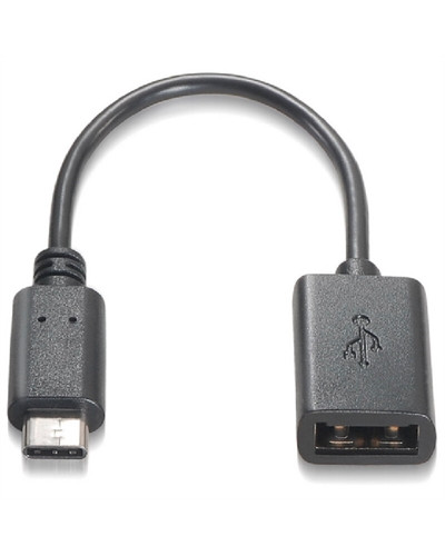 Nanocable Cable USB 2.0 3A, USB-C/M-A/F, 15cm
