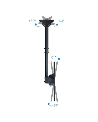 Tooq LPCE1170TSLI-B Soporte techo TV 37"-70" Negro