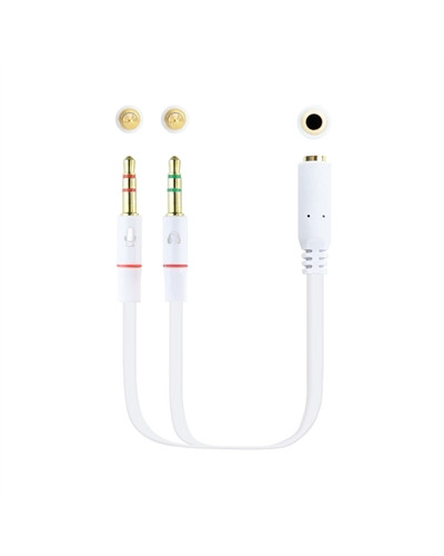 Nanocable Cable Audio Jack 3.5/H 2xJack 3.5/M 20cm
