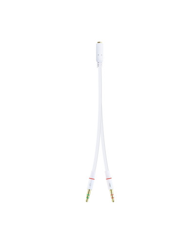 Nanocable Cable Audio Jack 3.5/H 2xJack 3.5/M 20cm