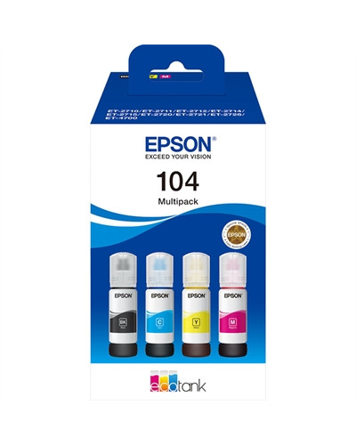 Epson Botellas Multipack Ecotank 104 4 Colores