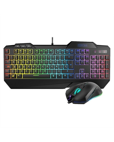 Krom Pack Teclado Semimecanico y Raton Krusher SP