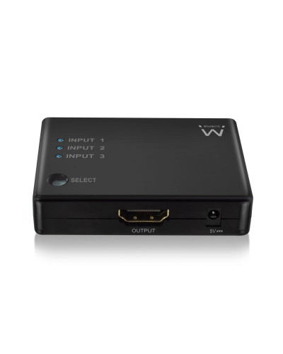 EWENT EW3730 Switch HDMI 4K 3x1con mando distancia