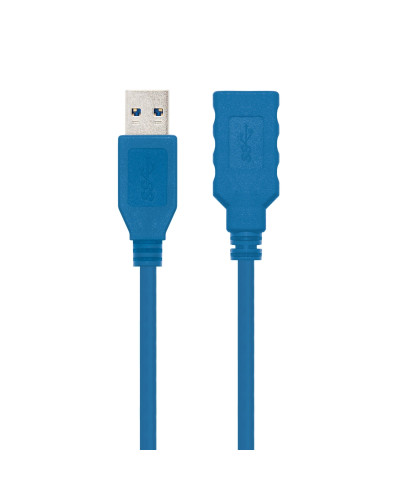 Nanocable Cable USB 3.0, A/M-A/H, Azul, 1 m