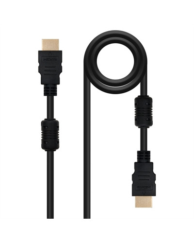 Nanocable Cable HDMI con ferrita, M-M, negro, 10m
