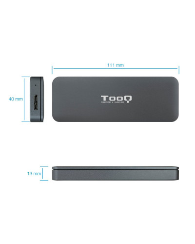 Tooq Caja Externa para discos SSD M.2 NGFF USB