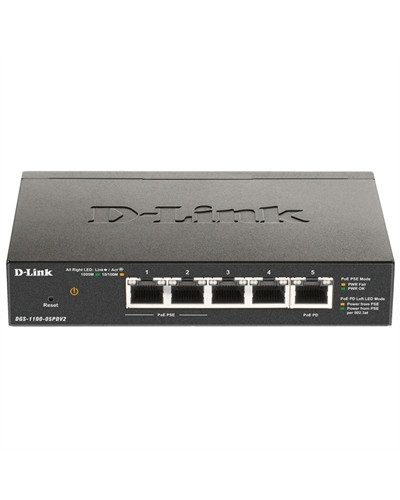 D-Link DGS-1100-05PDV2 Switch 5xGb PoE 1xPD 18W