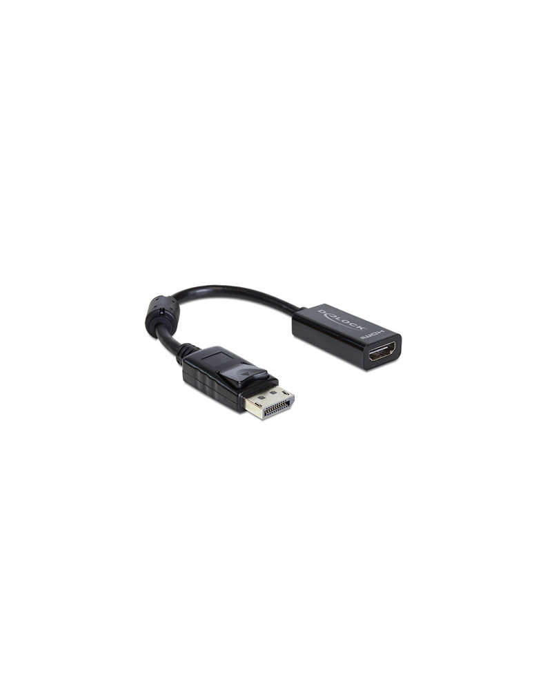 Delock Adaptador Displayport M a HDMI H Negro