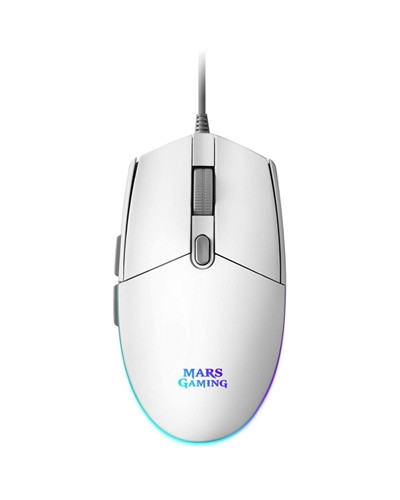 Mars Gaming Ratón MMG 3200dpi RGB FLOW Blanco