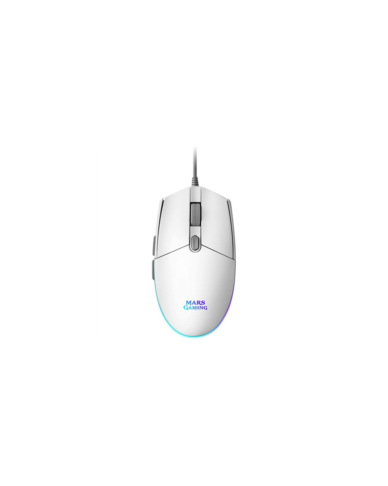 Mars Gaming Ratón MMG 3200dpi RGB FLOW Blanco