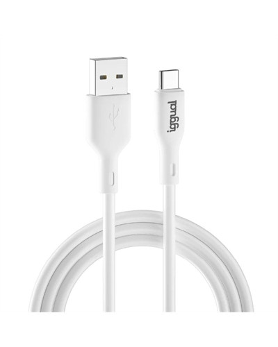 iggual cable USB-A/USB-C 100 cm blanco