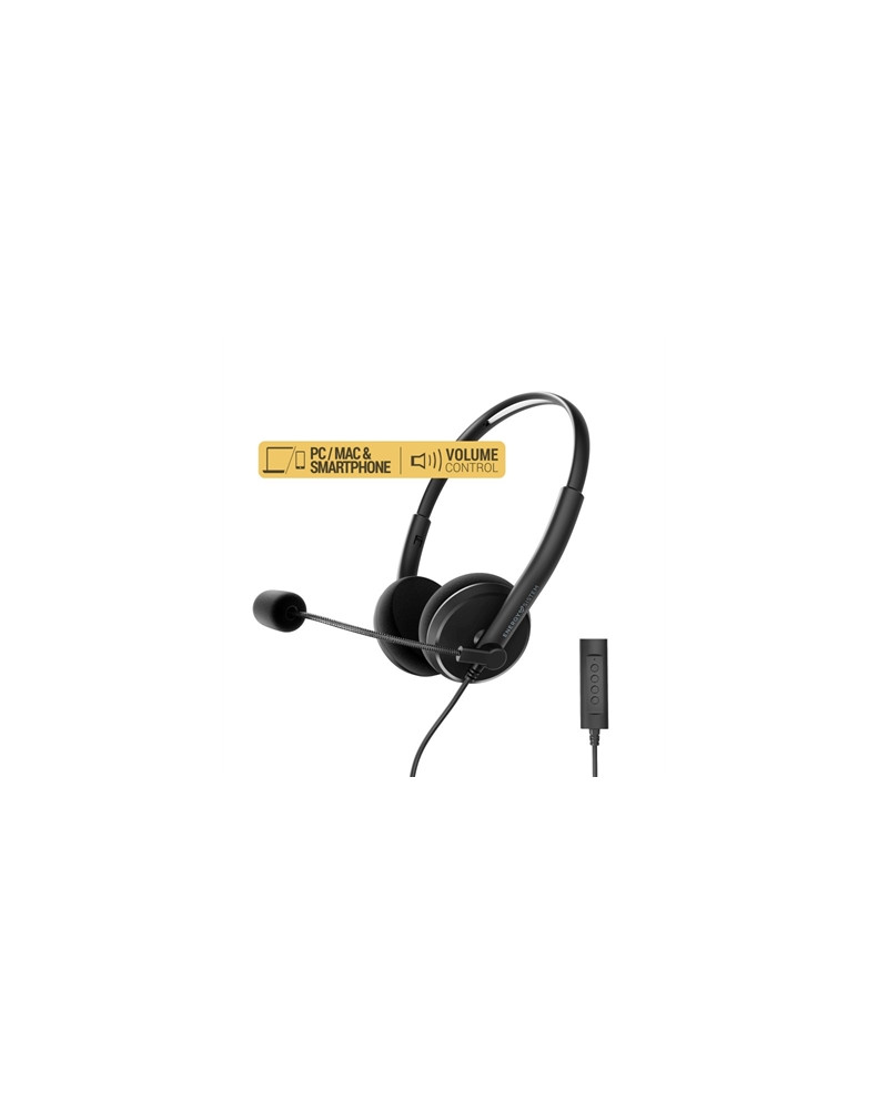 Energy Sistem Auricular Office 2+ Black USB