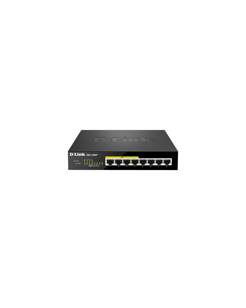 D-Link DGS-1008P Switch 8xGB 4xPoE