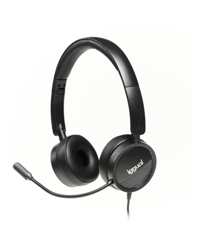 iggual Auriculares con micro Dual Tech USB/3,5 mm