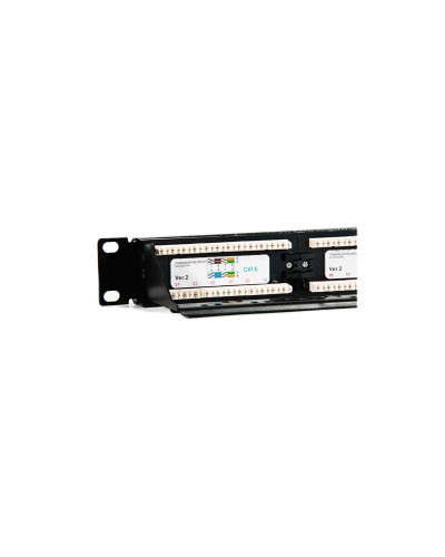 2LAN Patch Panel 19" CAT6 24 Puertos UTP