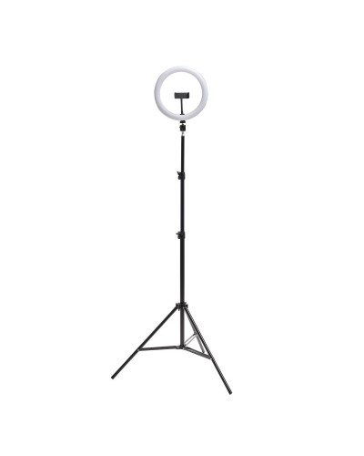 iggual Kit Aro luz LED 10" + Trípode 200 cm