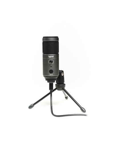 iggual Micrófono condensador Podcasting Pro gris