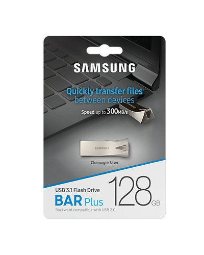 Samsung Bar Plus 128GB USB 3.1 Champaign Silver
