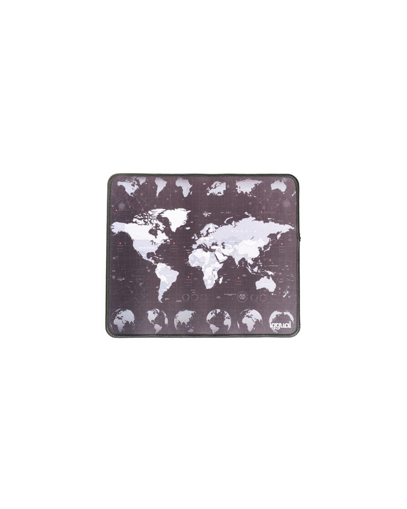 iggual Alfombrilla mapamundi ratón 30x25 cm