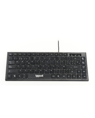 iggual Teclado USB compacto TKL Slim TKL-USB negro
